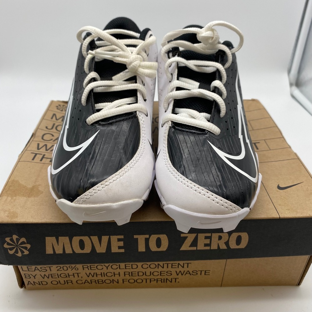 Nike Vapor Ultrafly 4 Keystone Kids 3.5Y Black White Baseball Cleats DA0702-001 - Picture 6 of 9